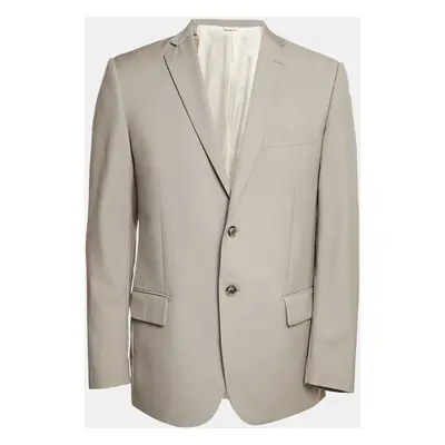 Balmain Grey Wool Single Breasted Blazer