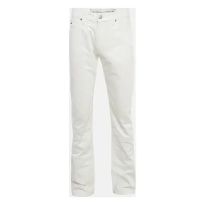 Armani Collezioni White Denim Slim Fit Jeans Waist 35"