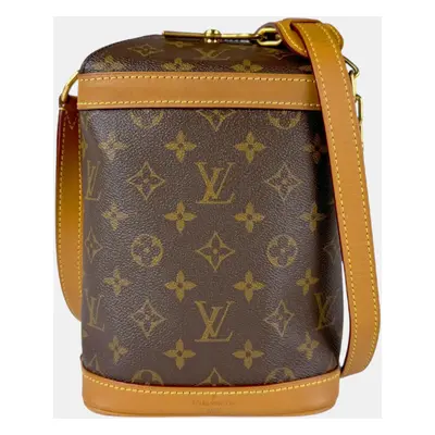 Louis Vuitton Shoulder Bag Monogram Milk Box Canvas Brown Gold