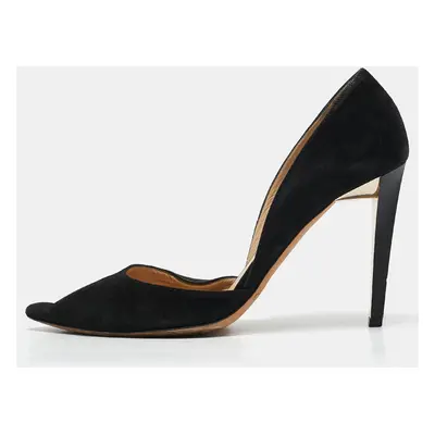 Jimmy Choo Black Suede Addison D'orsay Pumps Size