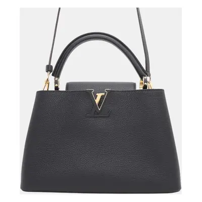 Louis Vuitton Capucines Black Taurillon Leather Size Mm