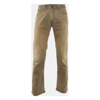 Armani Collezioni Brown Stretch Cotton J15 Slim Fit Pants