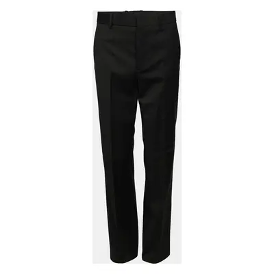 Fendi Black Wool Blend Trouser