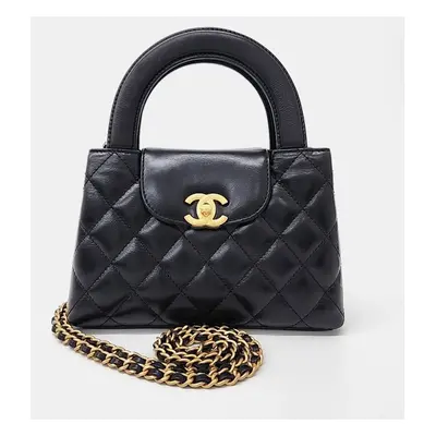 Chanel Black Leather Kelly Shopping Bag