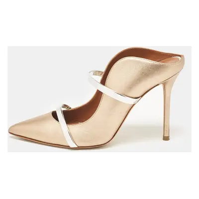 Malone Souliers Metallic Leather Maureen Mules Size