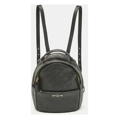 Louis Vuitton Black Monogram Empreinte Leather Sorbonne Backpack