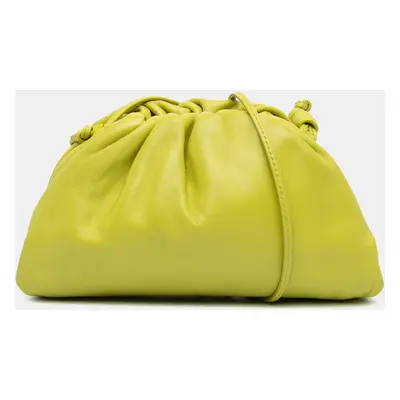 Bottega Veneta Green Lambskin The Mini Pouch