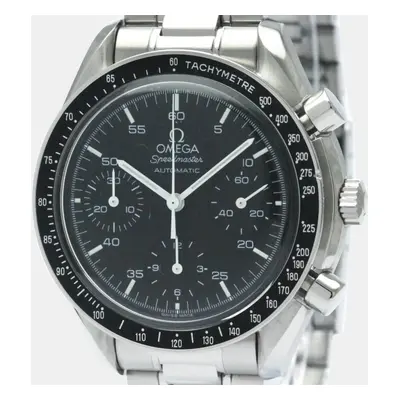 Omega Black Stainless Steel Speedmaster 3510.50 Automatic Men's Wristwatch mm