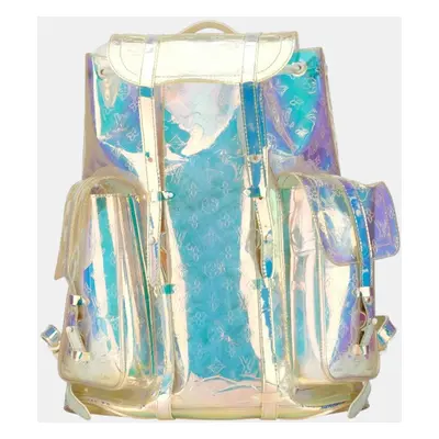 Louis Vuitton Clear Transparent Pvc Leather Monogram Prism Christopher Gm Backpack