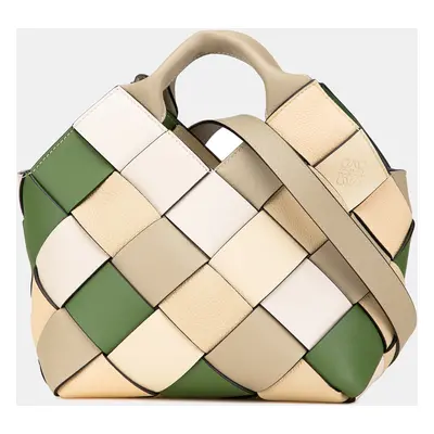 Loewe Multicolor Small Woven Leather The Surplus Collection Basket Bag