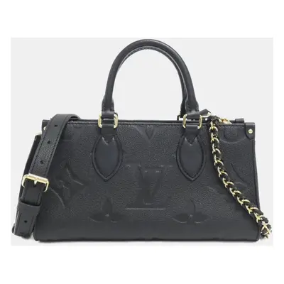 Louis Vuitton Black Monogram Empreinte OnTheGo East West Shoulder Bag