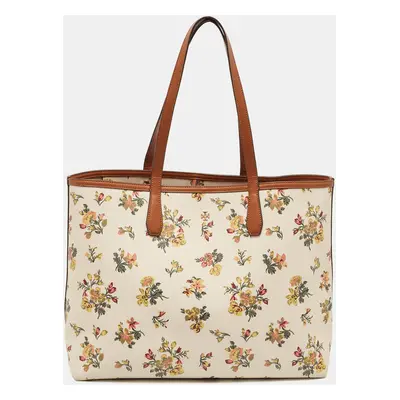 Tory Burch Multicolor Leather Floral Print Kerrington Tote