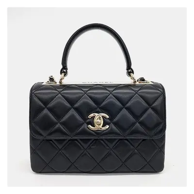 Chanel Black Leather Lambskin Trendy CC Small bag