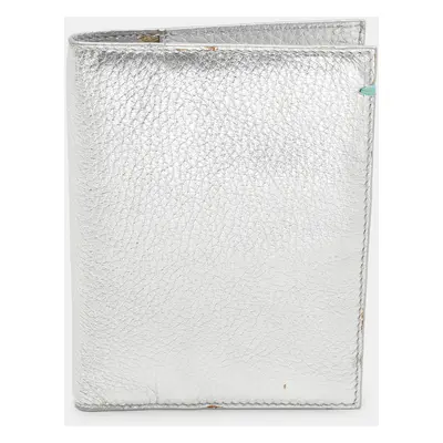 Tiffany & Co. Silver Leather Passport Holder