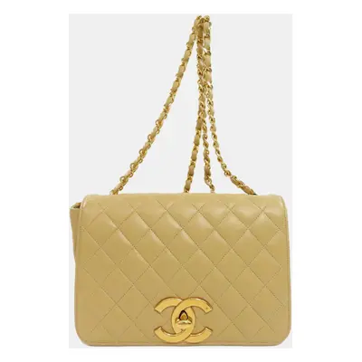 Chanel Lambskin Matelasse Chain Shoulder Bag