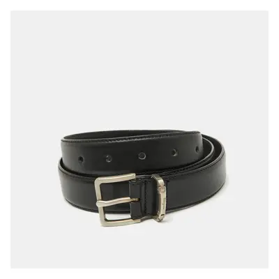 Salvatore Ferragamo Black Leather Buckle Belt