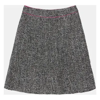 Chanel Black Multicolour Tweed Skirt Size