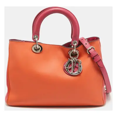 Dior Tricolor Leather Diorissimo Shopper Tote