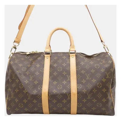 Louis Vuitton Keepall Bandouliere Brown Monogram Size