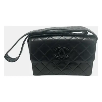 Chanel Black CC Mark bag shawl Shoulder Bag