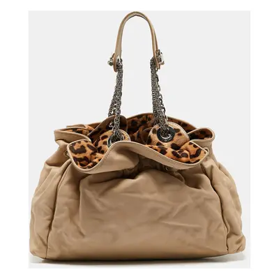 Dior Beige Leather Le Trente Hobo