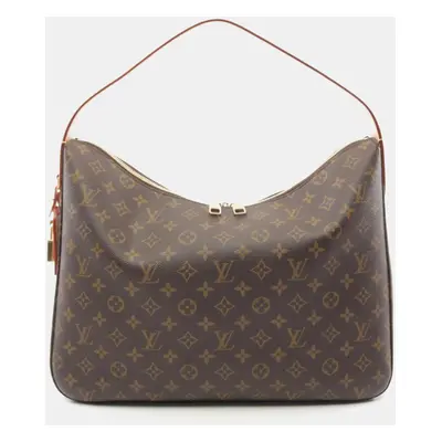 Louis Vuitton Brown Monogram Canvas Slouchy MM Shoulder Bag