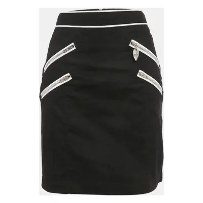 Love Moschino Black Cotton Pencil Skirt