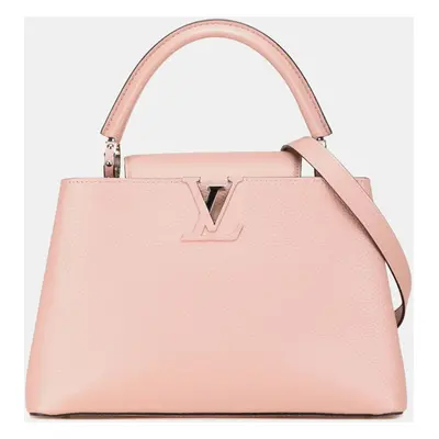 Louis Vuitton Magnolia Pink Taurillon Leather Capucines Pm Handbag