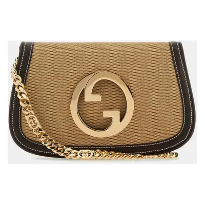 Gucci Beige Canvas Blondie Shoulder Bag