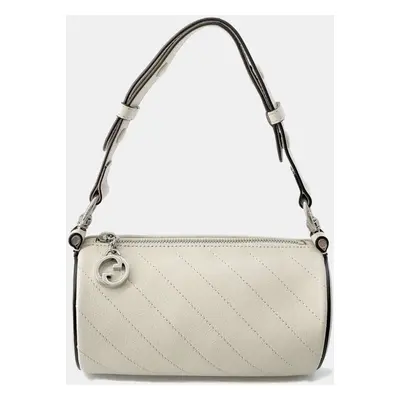 Gucci White Leather Blondie Shoulder Bag