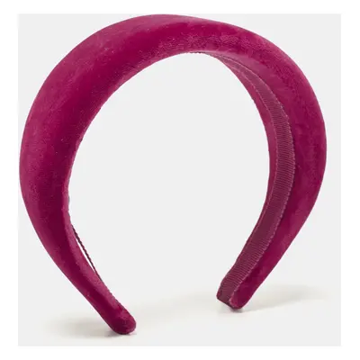 Prada Pink Velvet Wide Headband