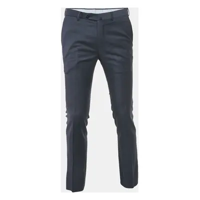 Ermenegildo Zegna Navy Blue Wool Formal Trousers