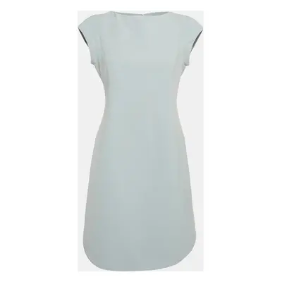 Emporio Armani Grey Crepe Sleeveless Mini Dress