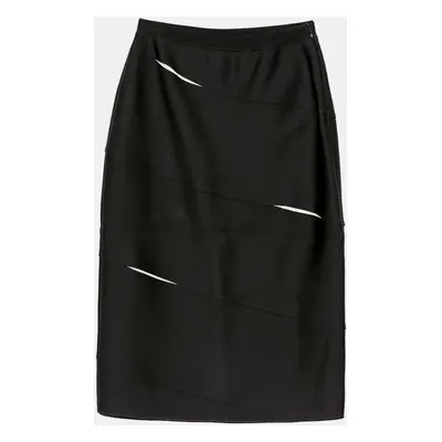 Dior Black Panel Skirt Size