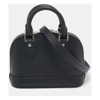 Louis Vuitton Black Epi Leather Alma Nano Bag