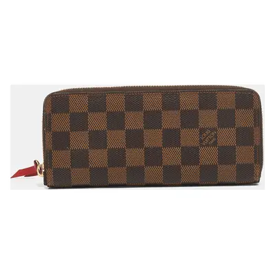 Louis Vuitton Damier Ebene Canvas Clemence Wallet