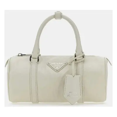 Prada White Leather Small Handbag