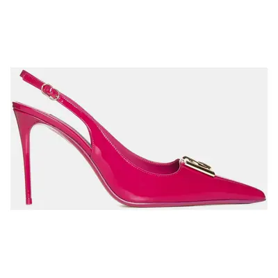 Dolce & Gabbana Leather Slingback Pumps Pink 36.5 IT