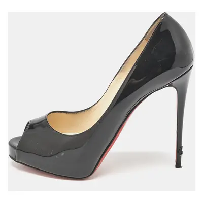 Christian Louboutin Black Patent Leather Very Prive Pumps Size