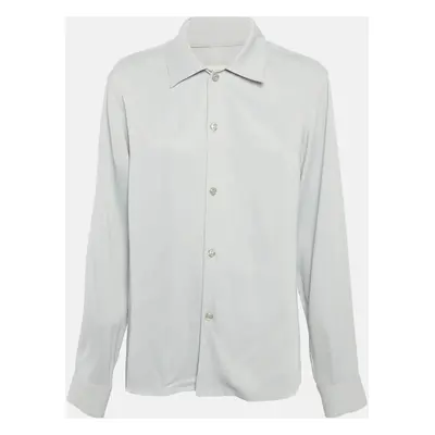 Sandro Grey Crepe Buttoned Full Sleeve Shirt