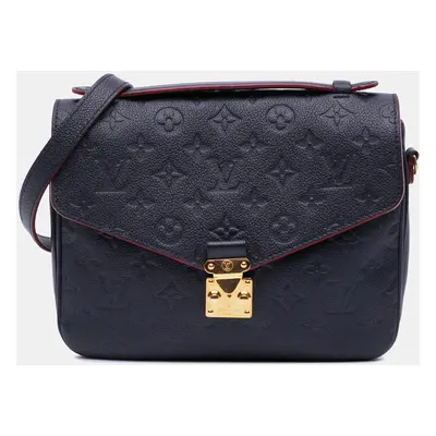 Louis Vuitton Navy Blue Monogram Empreinte Pochette Metis