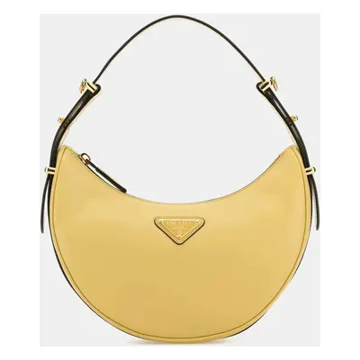 Prada Pastel Yellow Leather Arque Handbag US One Size