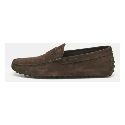 Tod's Brown Suede Slip On Loafers Size 39.5