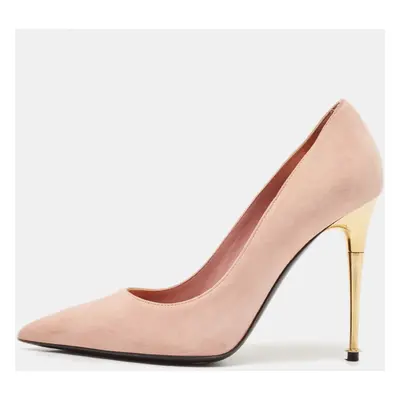 Tom Ford Light Pink Suede Pointed Toe Pumps Size