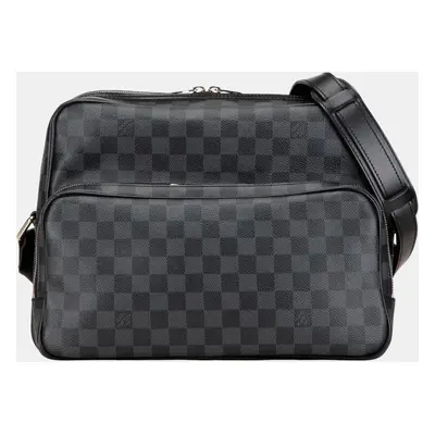 Louis Vuitton Black Damier Graphite Sac Leoh