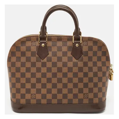 Louis Vuitton Damier Ebene Canvas Alma PM Bag