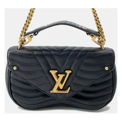 Louis Vuitton Black New Wave Mm Chain Shoulder Bag