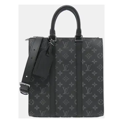 Louis Vuitton Monogram Eclipse Canvas Sac Plat Tote Bag