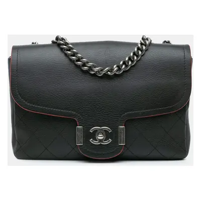 Chanel Black Paris-Greece Calfskin Archi Chic Flap