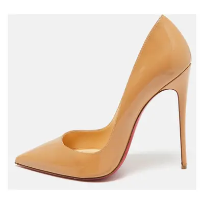 Christian Louboutin Beige Patent Leather So Kate Pumps Size